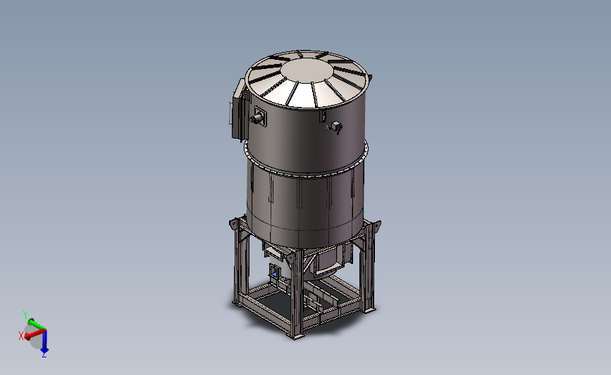 5000风量旋转RTO炉 催化燃烧蓄热设备sw18可编辑_SOLIDWORKS 2018_模型图纸下载 – 懒石网
