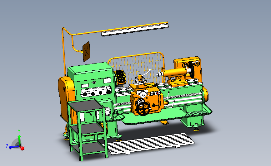 Lathe Machine 1K62车床数模sw20可编辑