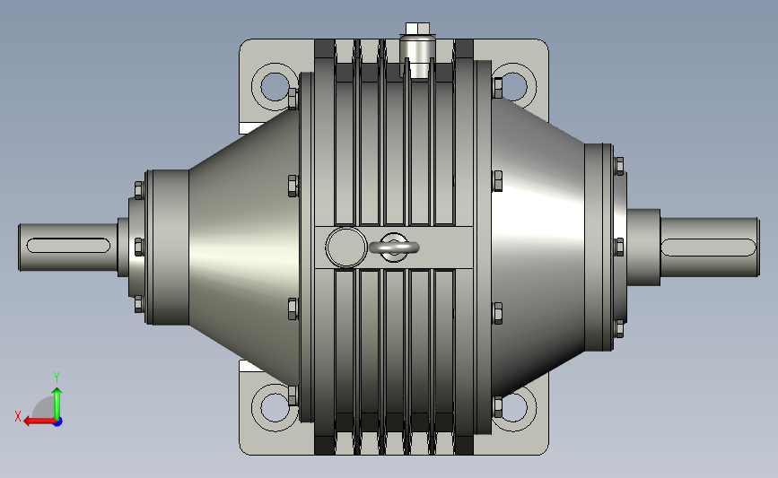 NGW31行星齿轮减速器ug10 背面视图