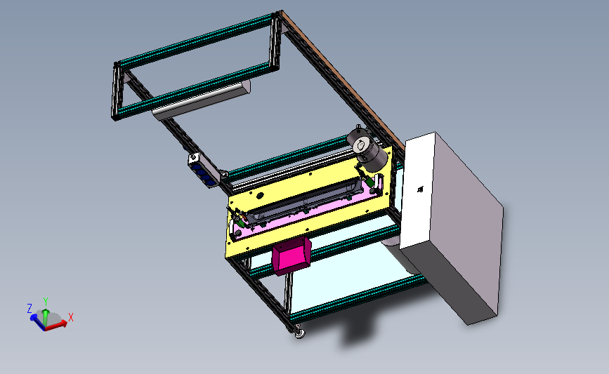 PA40天窗OFFLINE遮阳帘轴预装工位sw16可编辑
