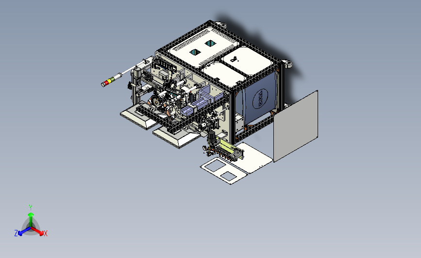 SLV检测涂布加热一体设备 3D模型Inventor2020