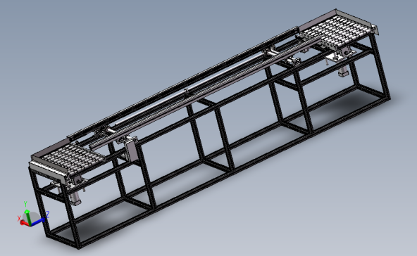 波峰焊转弯接驳线（sw14可编辑+工程图+bom）