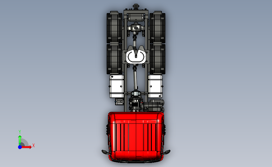 大卡车头模型step