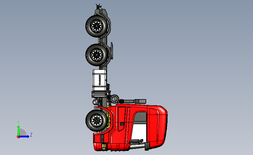 大卡车头模型step