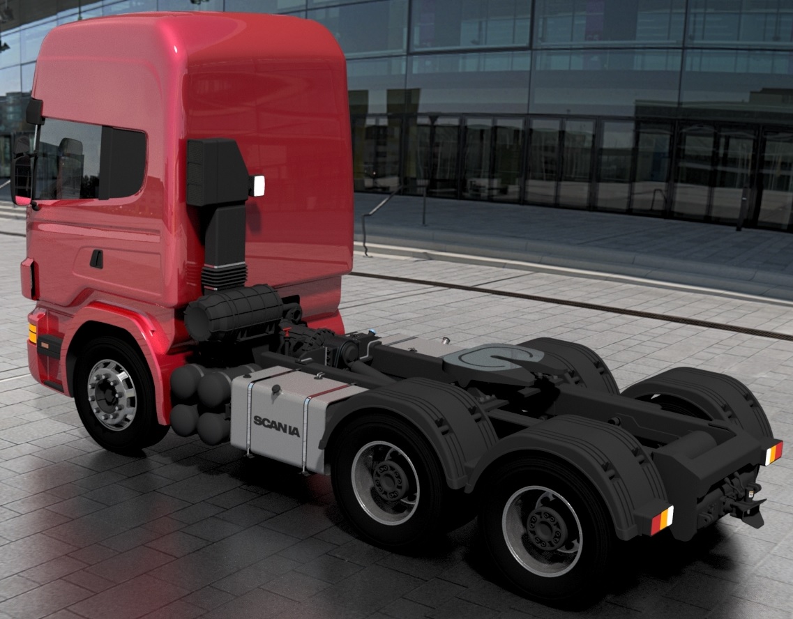 大卡车头模型step