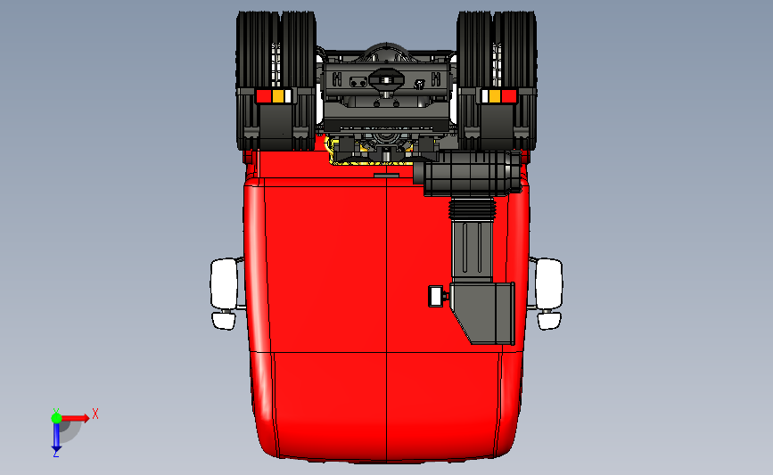 大卡车头模型step