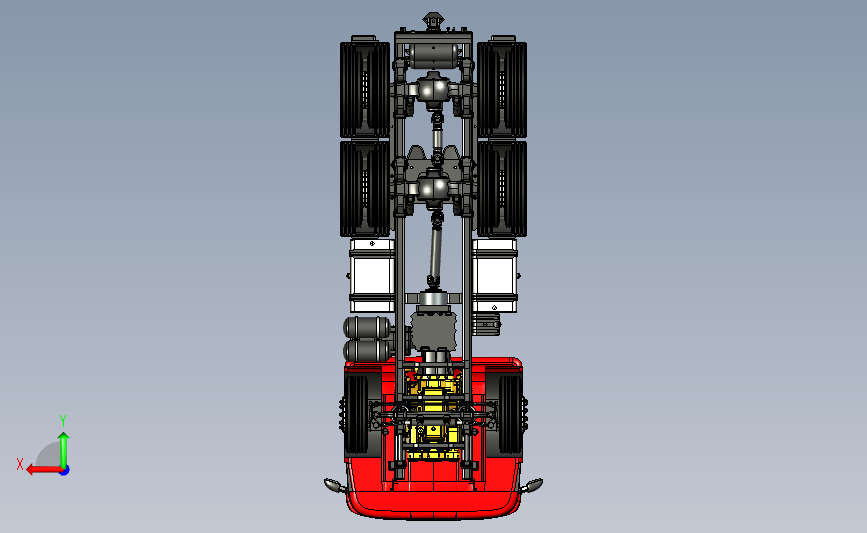 大卡车头模型step