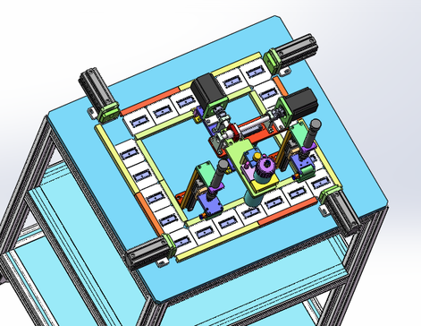 电阻片自动点胶机（sw20可编辑+cad）