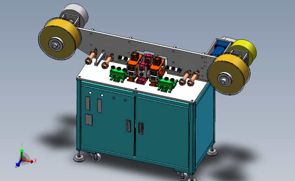 动力电极耳压边除毛刺机（sw17可编辑+工程图+BOM）