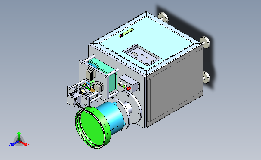 壳体冲压机 3D模型sw2018