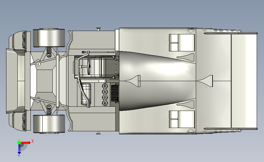 保时捷经典C组赛车Porsche962C 俯视图