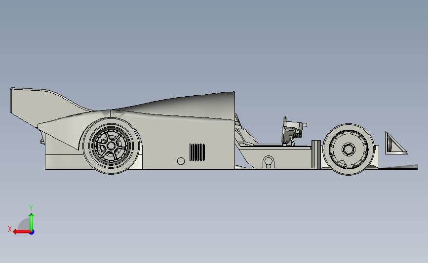 保时捷经典C组赛车Porsche962C 背面视图