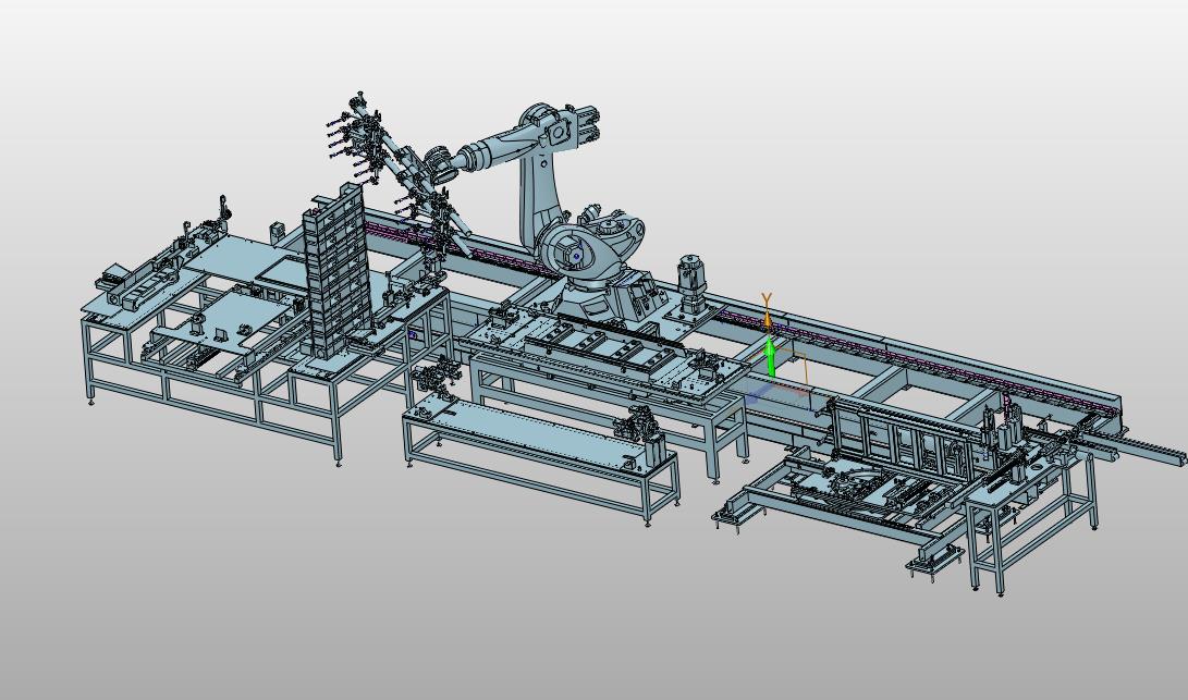大型外壳组装机器人移栽线