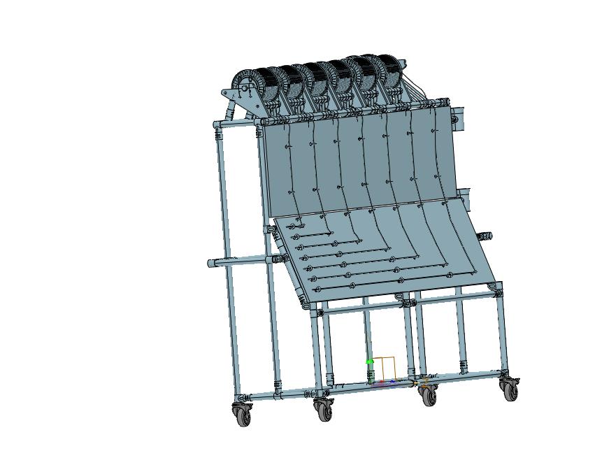 多颜色线缆电线配料送线小车