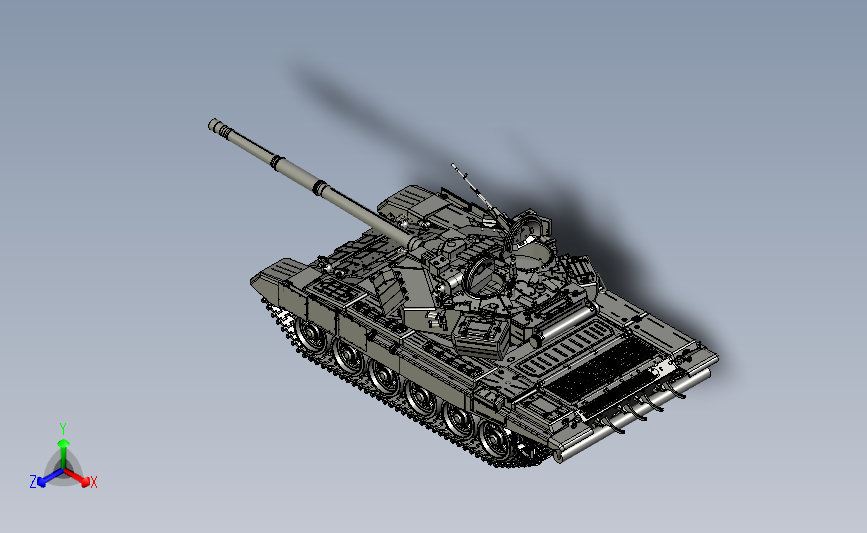 俄罗斯T90坦克对战高精度仿真模型