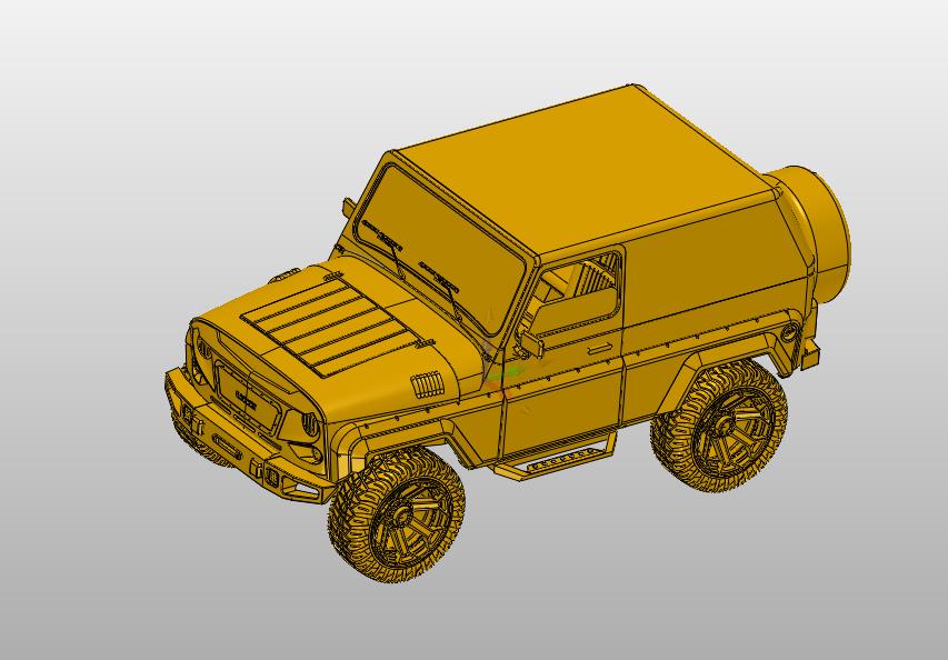 仿真合金越野车模型UAZ