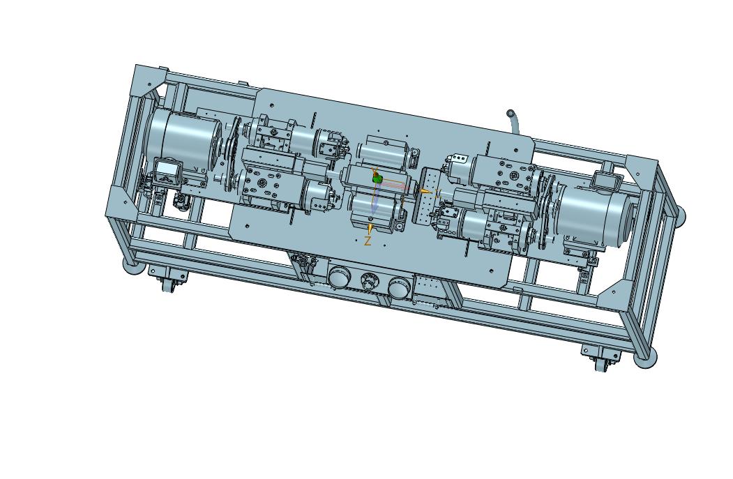 管道旋转式双头镗孔机车孔机
