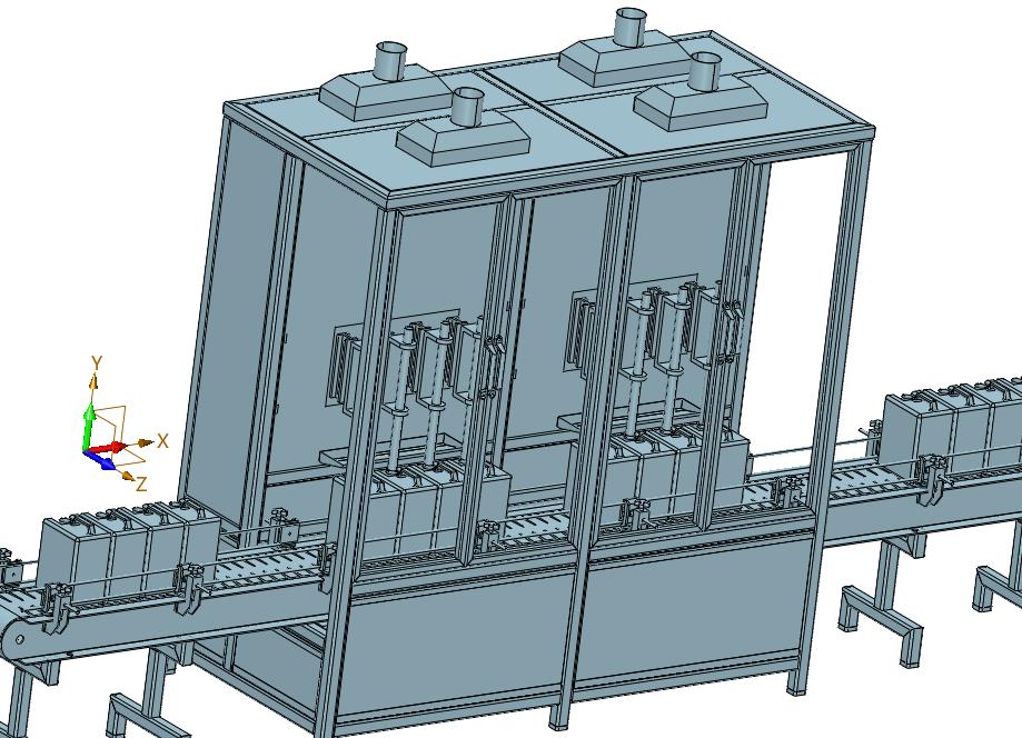 汽油桶尿素甲醇4头灌装机