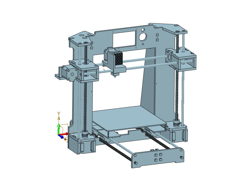 全自动调平高精度桌面级创客3D打印机