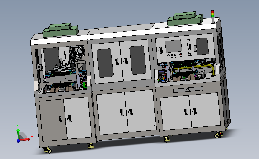 全自动电阻检测机（sw18可编辑+工程图+bom）