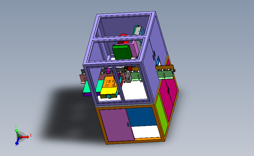 全自动精车机（sw18可编辑+工程图）