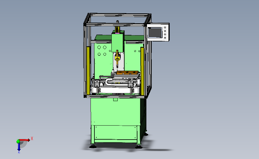 碳刷焊接专机 3D模型sw2016可编辑