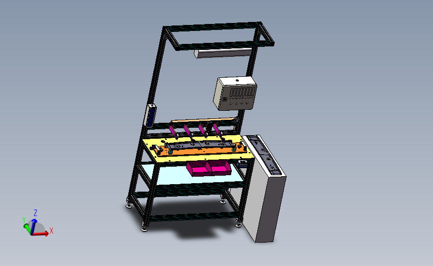 天窗装配线-OFFLINE(中横梁预装工位)sw16可编辑+工程图