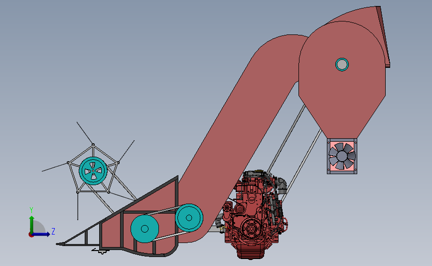 小型收割机sw13_SOLIDWORKS 2013_模型图纸下载 – 懒石网