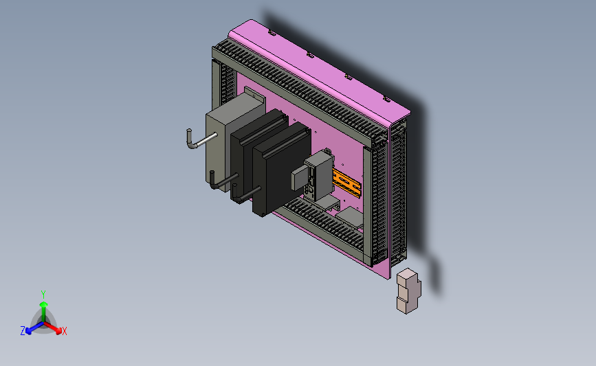 硬盘摆臂4合1测试机 3D模型proe4.0可编辑
