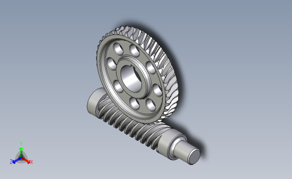 6_蜗轮蜗杆CATIA