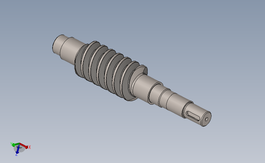1_蜗杆solidworks
