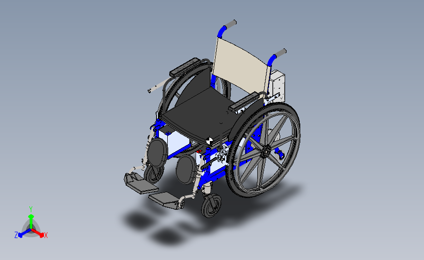 轮椅总装图