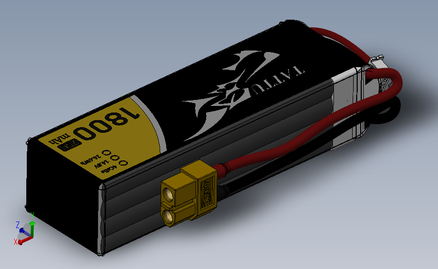 Tattu 1800mAh 4s锂聚合物电池