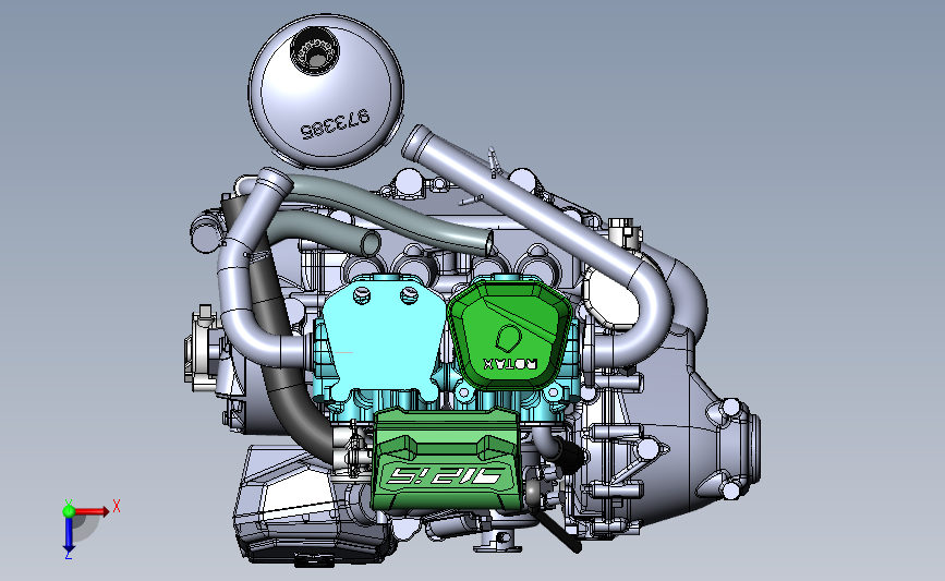 发动机 Rotax 912iS 俯视图