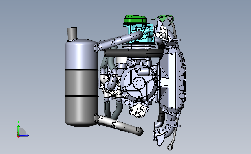 发动机 Rotax 912iS 左侧视图