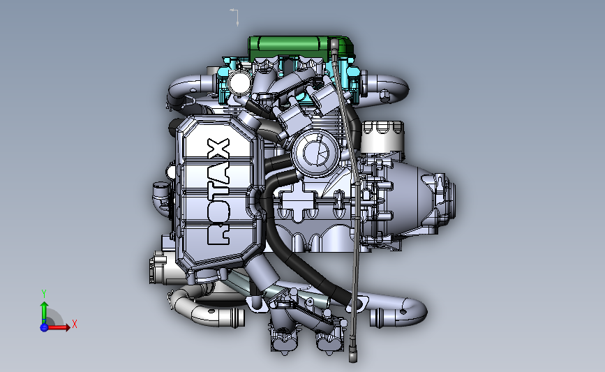 发动机 Rotax 912iS 正面视图