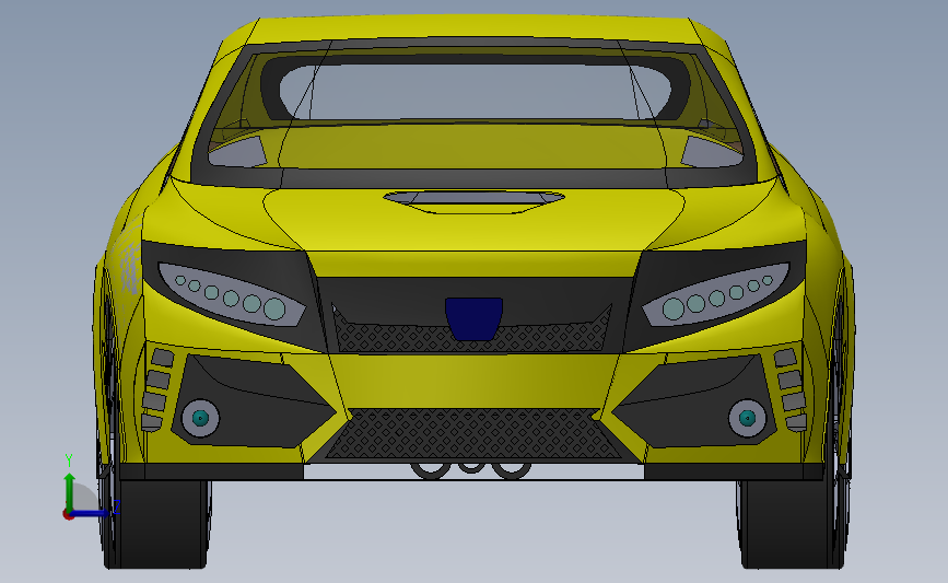 汽车 本田思域Type-R 2020 左侧视图