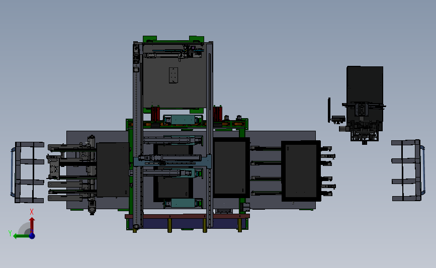 自动玻璃组装设备3D数模图纸 Solidworks设计