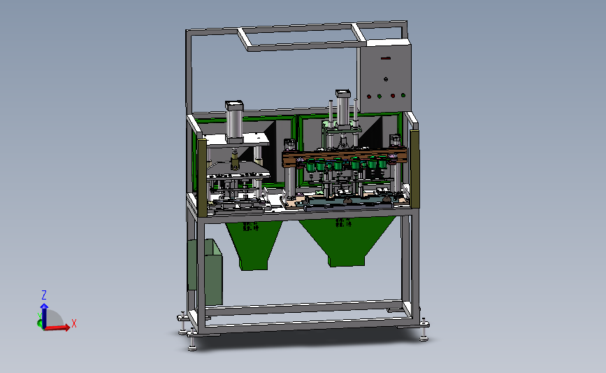 钻孔冲孔一体机3D数模图纸 Solidworks设计