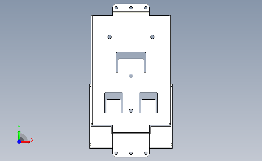 VT3-V7R_wall-bracketA+B+C_kc基恩士模型 正面视图