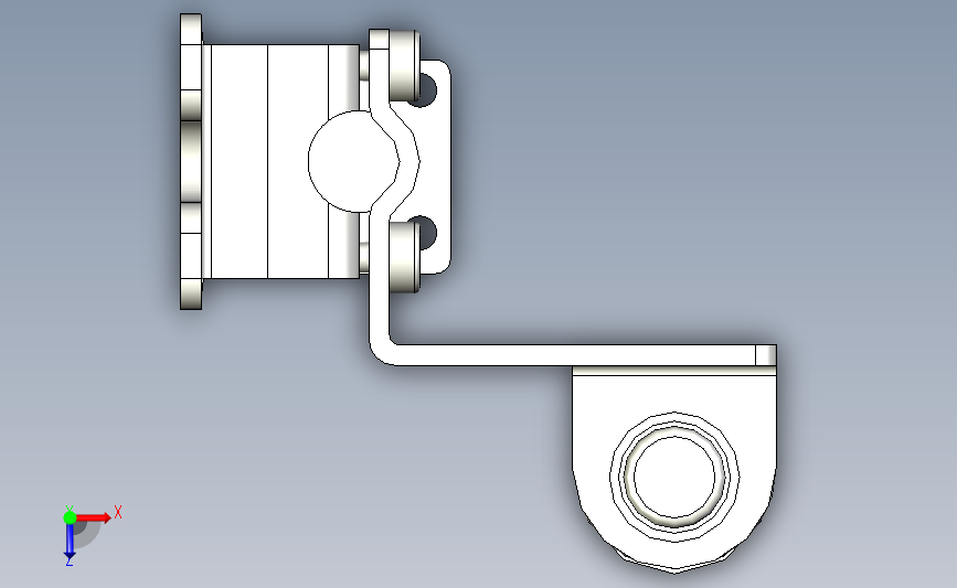 SL-JB63_side-mount_kc基恩士模型 俯视图