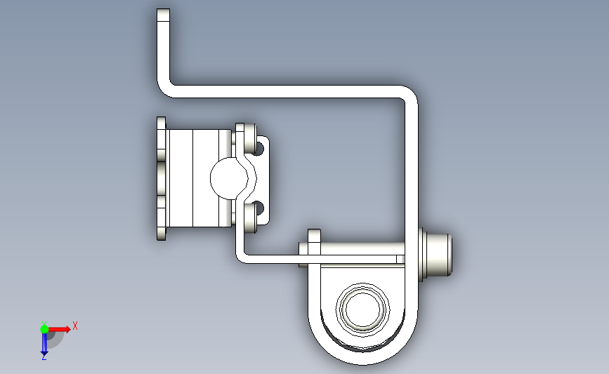 SL-JB79_side-mount_kc基恩士模型 俯视图