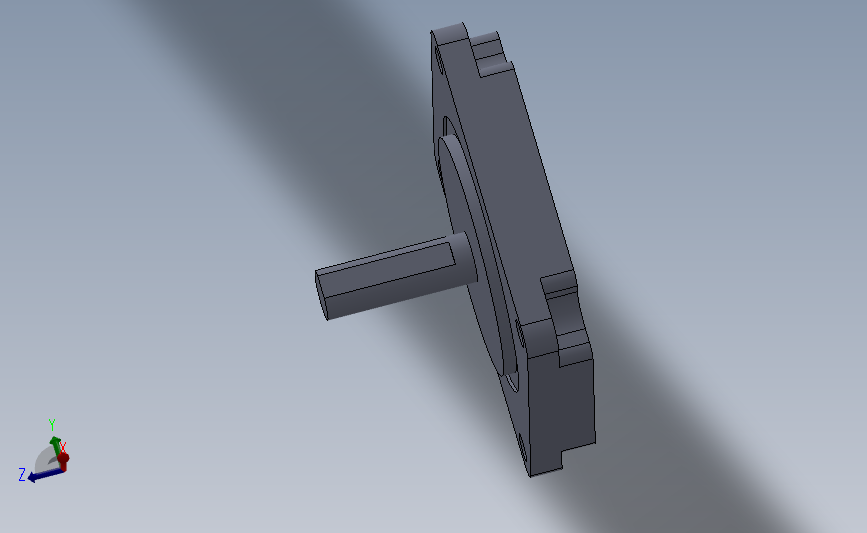 57前端盖电机模型