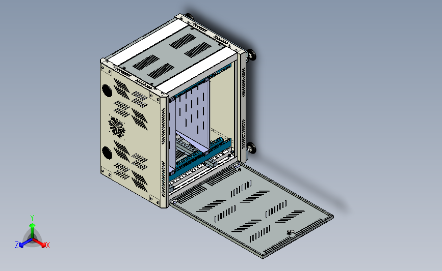 中间  19英寸机架Rack 19in