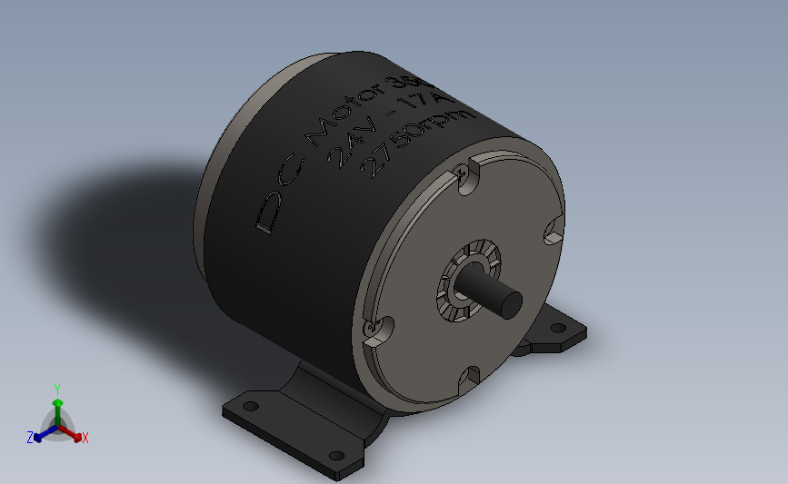 直流电机 24V 350W 2750rpm 17A