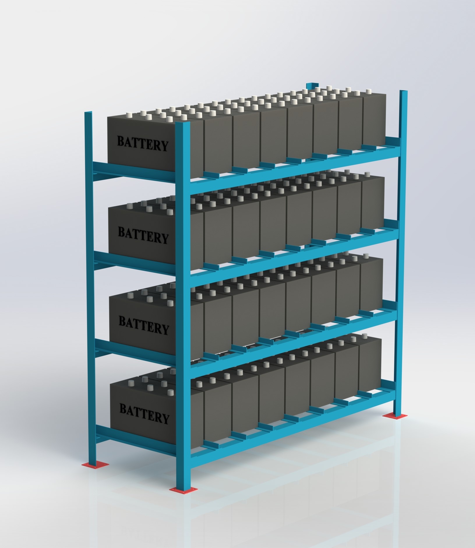 电池架_SOLIDWORKS 2020_模型图纸下载 懒石网