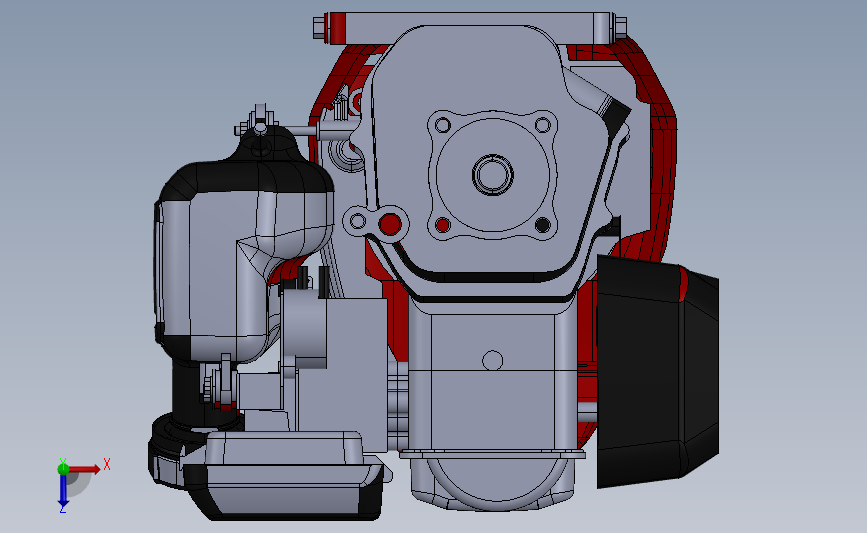 本田 GC160 发动机模型_SOLIDWORKS 2021_模型图纸下载 – 懒石网