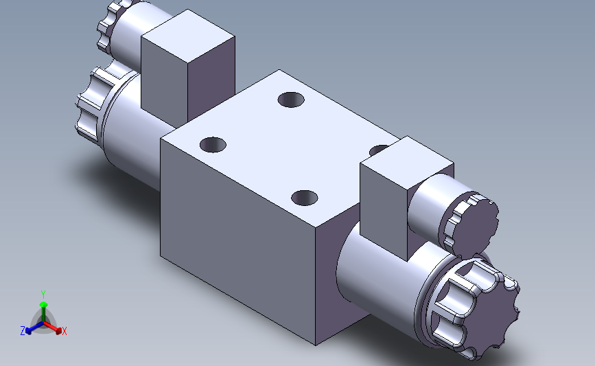 电磁换向阀交流WE10-30B_SOLIDWORKS 2012_模型图纸下载 – 懒石网