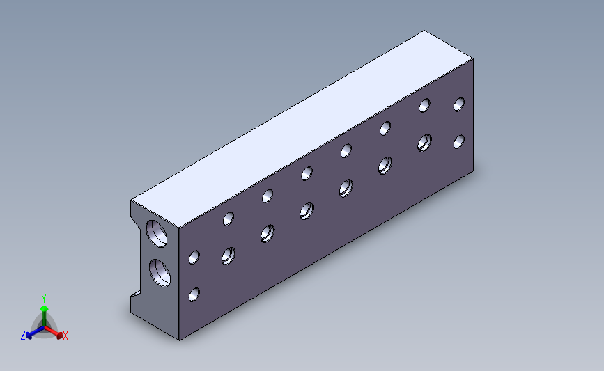二位三通成组阀板1500U-T-01