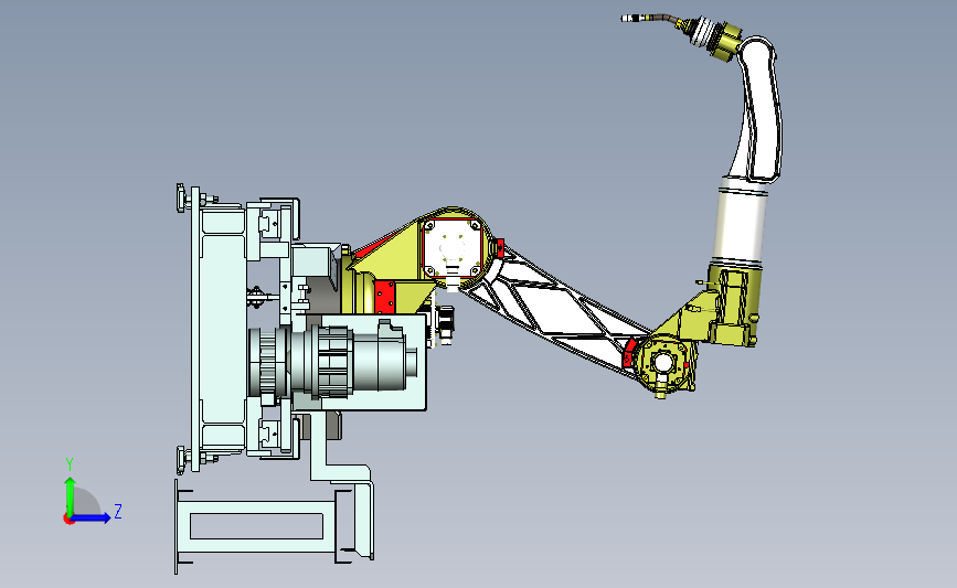 六轴焊接机器人与行走地轨